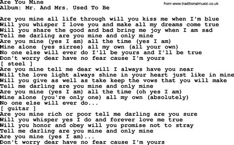 if you are mine lyrics